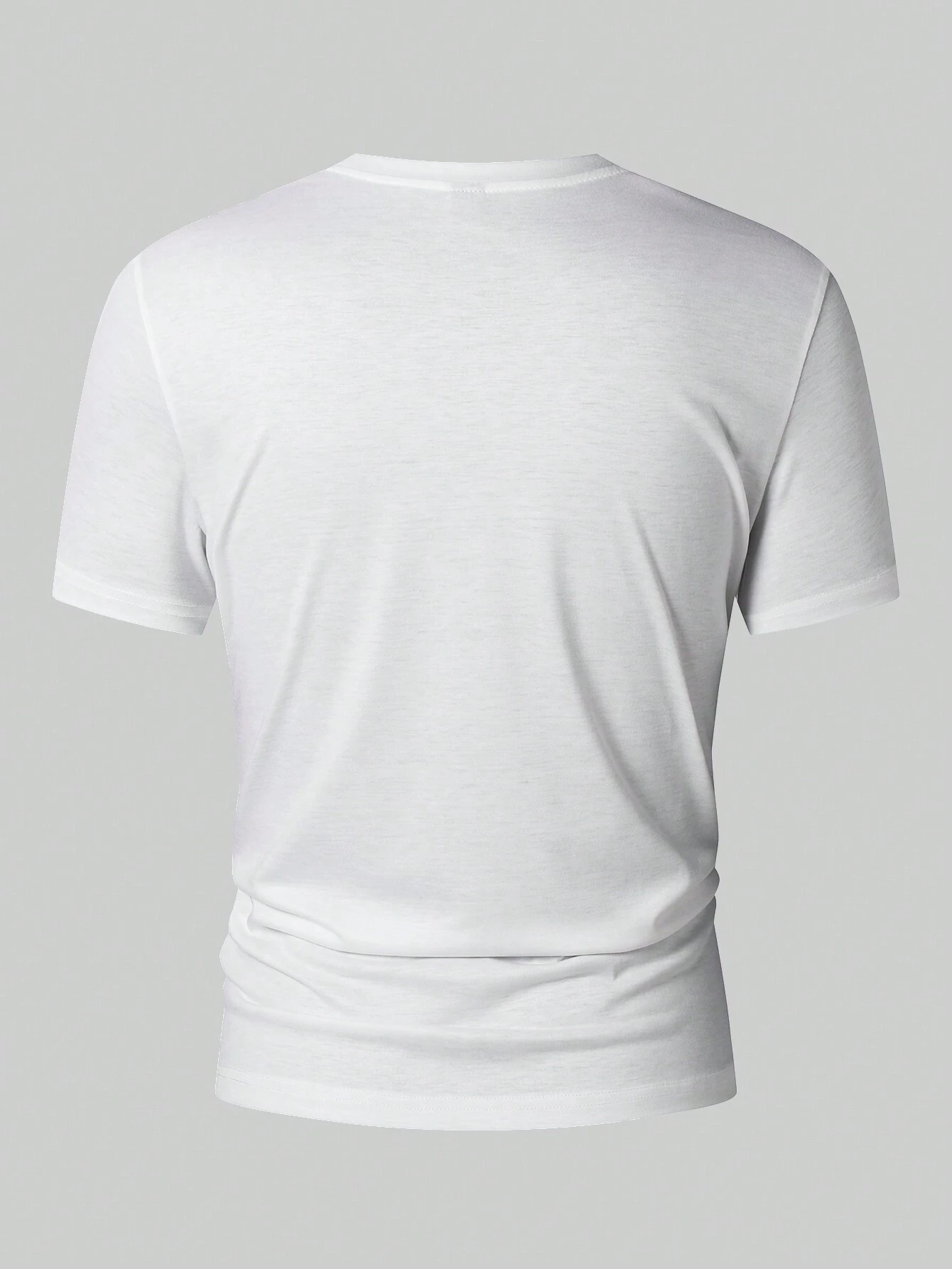 Camiseta Unisex de Algodón Blanco con Estampado con Ancla - Imagen 2