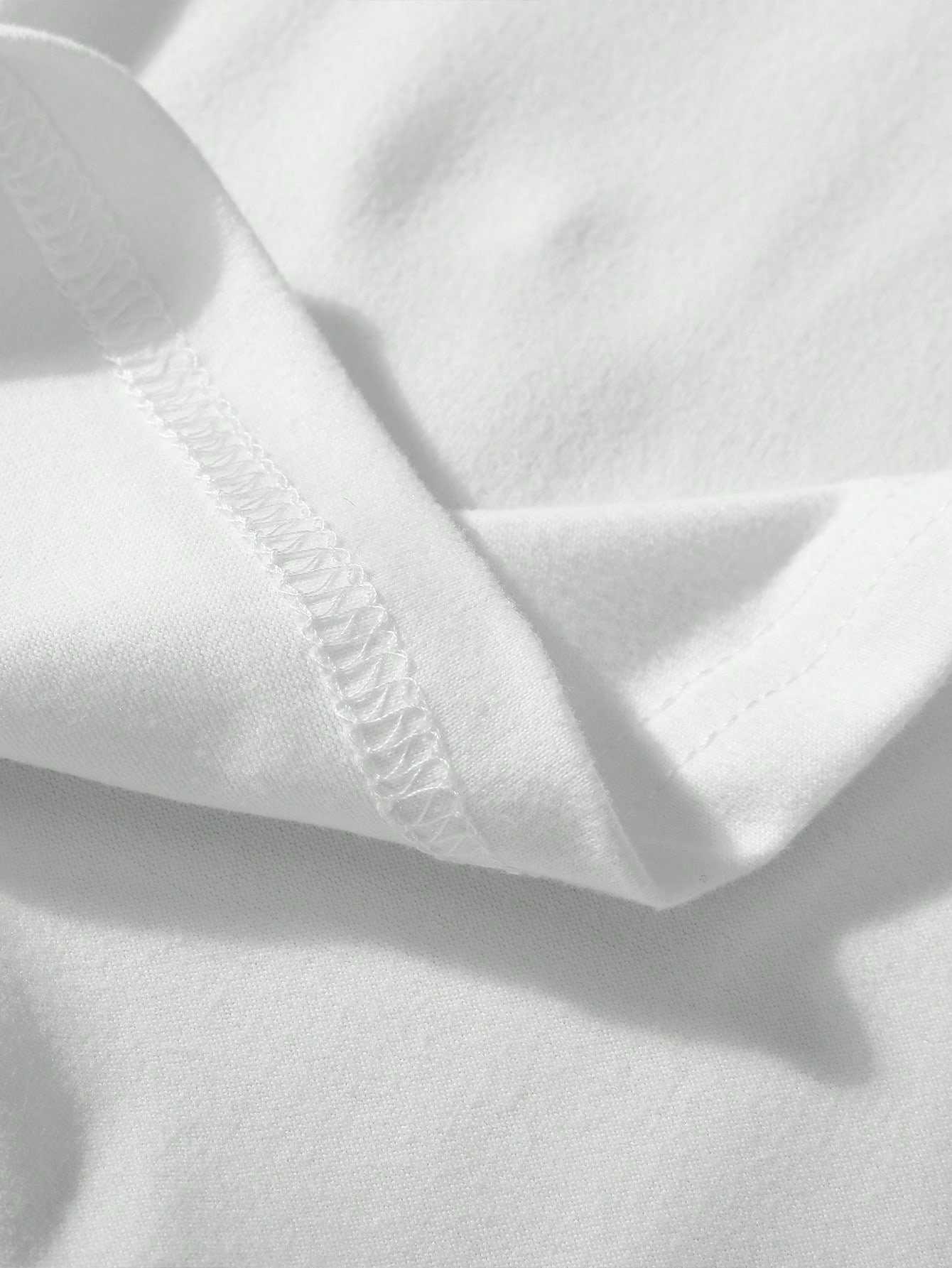 Camiseta Unisex de Algodón Blanco con Estampado con Ancla - Imagen 4