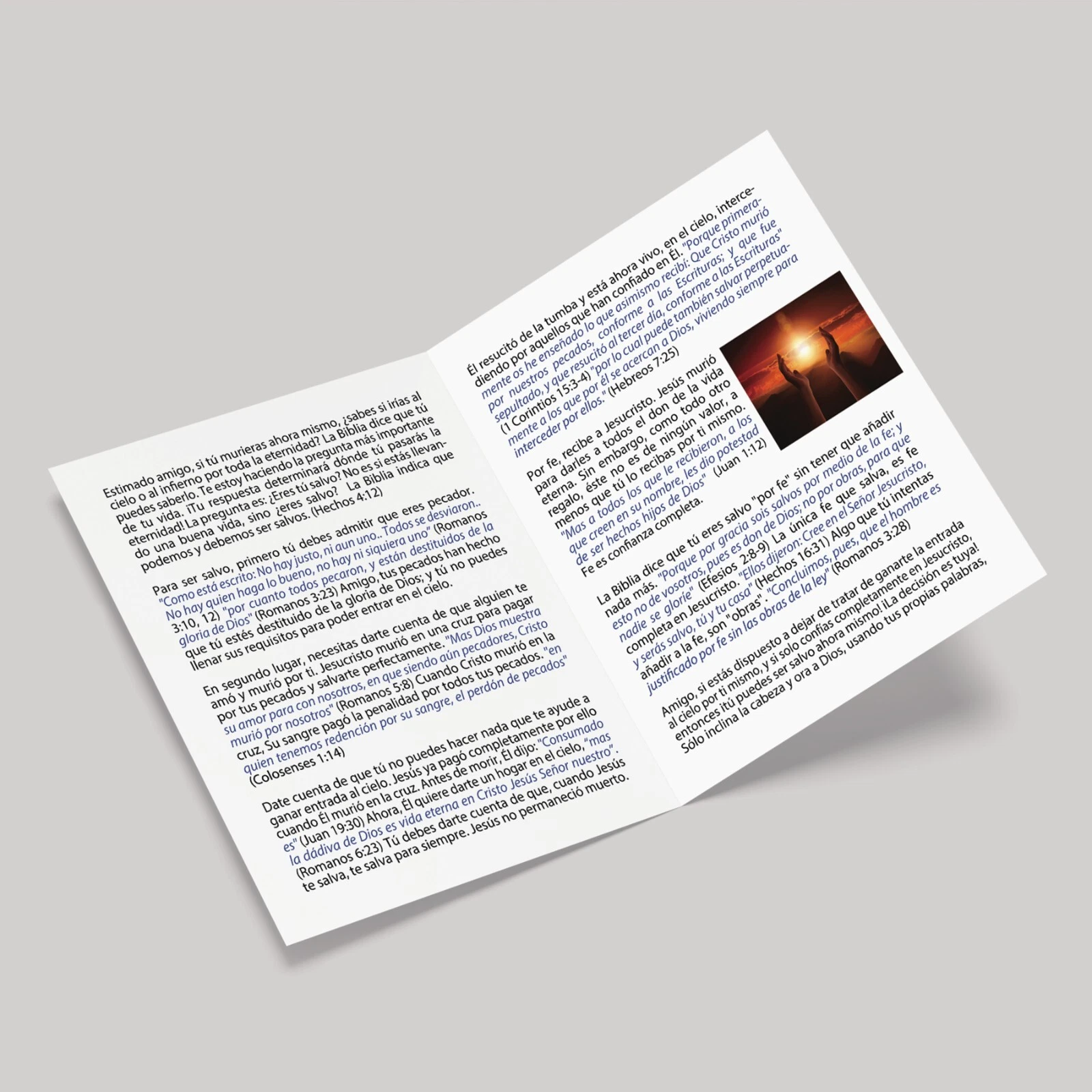 TRATADOS CRISTIANOS: Folletos Impresos - Semillas de Esperanza. Evangelizadores - Mensajes concisos de la fe cristiana para tu día a día. - Imagen 3